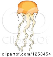 Clipart Of A Jellyfish Royalty Free Vector Illustration by Vector Tradition SM