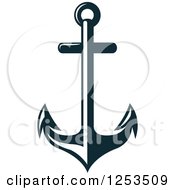 Poster, Art Print Of Navy Blue Anchor