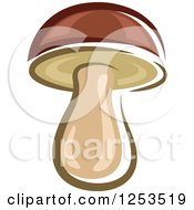 Clipart Of A Mushroom Royalty Free Vector Illustration