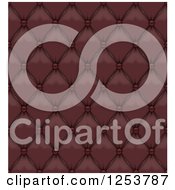 Clipart Of A Seamless Background Of Brown Leather Upholstery Royalty Free Vector Illustration