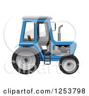 Poster, Art Print Of 3d Blue Tractor