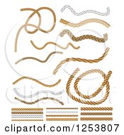 Clipart Of Rope Design Elements Royalty Free Vector Illustration