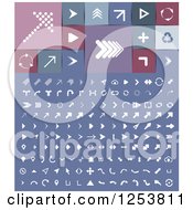 Clipart Of Arrow Design Elements Royalty Free Vector Illustration