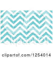 Poster, Art Print Of Background Of Glittering White And Blue Chevrons