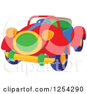 Poster, Art Print Of Colorful Toy Convertible Car