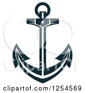 Clipart Of An Anchor Royalty Free Vector Illustration