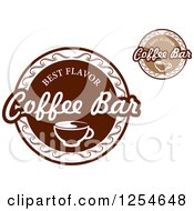 Clipart Of Best Flavor Coffee Bar Designs Royalty Free Vector Illustration