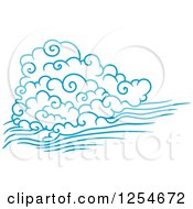 Poster, Art Print Of Blue Clouds And Wind 2