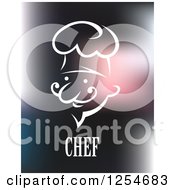 Clipart Of A Male Chef And Text Royalty Free Vector Illustration