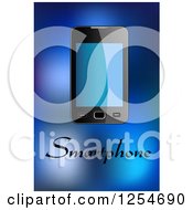 Poster, Art Print Of Smartphone With Text Over Blue