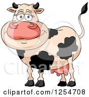 Poster, Art Print Of Happy Dairy Cow
