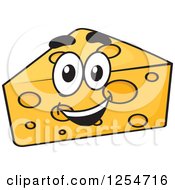 Clipart Of A Wedge Of Cheese Royalty Free Vector Illustration