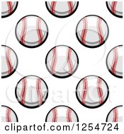 Poster, Art Print Of Seamless Pattern Background Of Baseballs