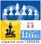 Poster, Art Print Of Chess Piece Icons