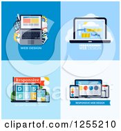 Poster, Art Print Of Laptop And Gadget Web Design Icons