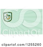 Clipart Of A Retro Business Card Design Royalty Free Illustration by patrimonio