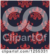 Clipart Of A Seamless Damask Pattern Background Royalty Free Vector Illustration