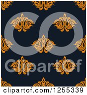 Clipart Of A Seamless Damask Pattern Background Royalty Free Vector Illustration