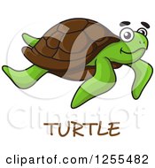 Clipart Black And White Swimming Tribal Sea Turtle With Blue Waves ...