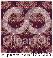 Poster, Art Print Of Seamless Pattern Background Of Lotus Henna Flowers