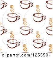 Poster, Art Print Of Seamless Pattern Background Of Coffee Cups