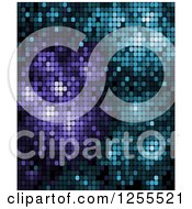 Poster, Art Print Of Purple And Blue Pixel Background
