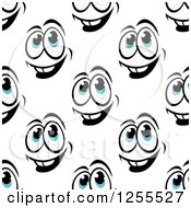 Poster, Art Print Of Seamless Happy Face Background Pattern