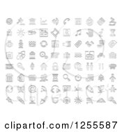 Poster, Art Print Of Stamp Styled Media And Website Icons