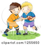 Poster, Art Print Of White Boys Playing American Football