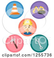 Round Construction Icons