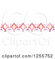 Clipart Of A Floral Rule Border Royalty Free Vector Illustration