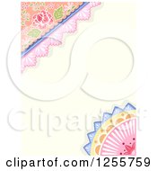 Poster, Art Print Of Shabby Chic Background With Lacy Borders