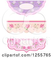 Poster, Art Print Of Floral Shabby Chic Borders