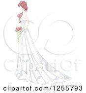 Poster, Art Print Of Shabby Chic Bride In A Gown