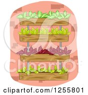 Poster, Art Print Of Vertical Garden With Leafy Plants