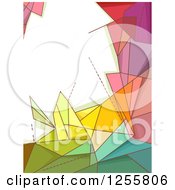 Poster, Art Print Of Colorful Geometric Background With Text Space