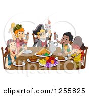 Poster, Art Print Of Group Of Pirates Celebrating At A Feast