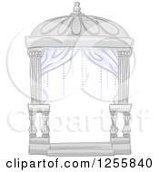 Poster, Art Print Of Formal Wedding Cabana Tent With Drapes