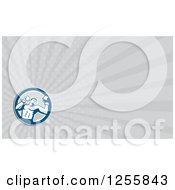 Clipart Of A Boxer Business Card Design Royalty Free Illustration
