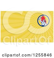 Clipart Of A Coal Miner Business Card Design Royalty Free Illustration