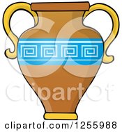 Clipart Of A Greek Water Jug Royalty Free Vector Illustration
