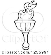 Poster, Art Print Of Black And White Greek Torch