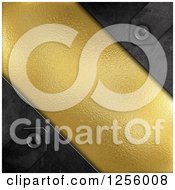 Poster, Art Print Of 3d Gold Texture Panel And Metal