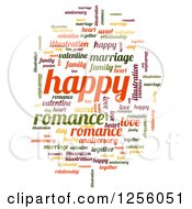 Poster, Art Print Of Romance Tag Word Collage On White