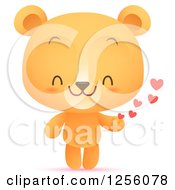 Poster, Art Print Of Cute Bear With Hearts