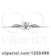 Clipart Of A Black And White Rule Divider Border Header Design Royalty Free Vector Illustration