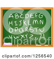 Poster, Art Print Of School Chalkboard With Capital Letters And Punctuation