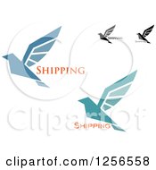 Poster, Art Print Of Birds With Shipping Text