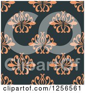 Clipart Of A Seamless Floral Pattern Royalty Free Vector Illustration