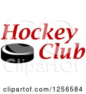Poster, Art Print Of Black And White Puck With Hockey Puck Text